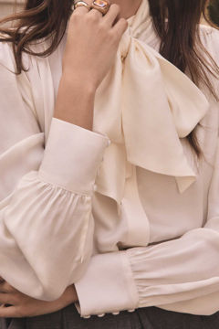 Picture of FLUID BLOUSE WITH PUSSY BOW SPIRIT